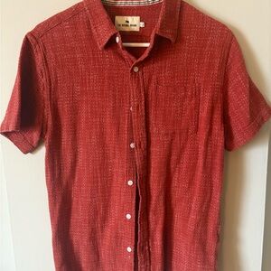 The Normal Brand Red Casual Button Down Shirt